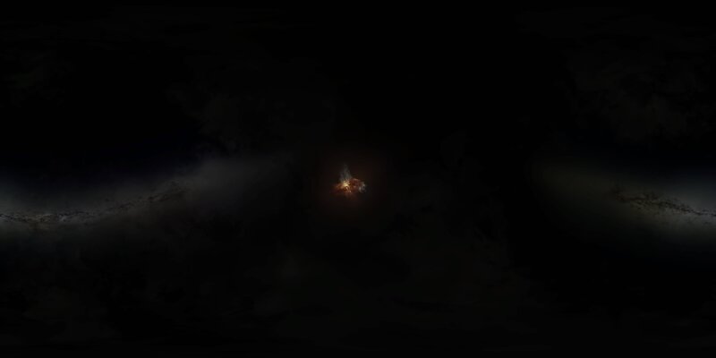 Explosion in Space — Black