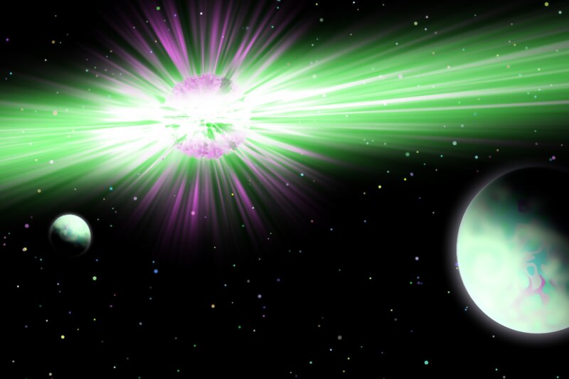 Explosion in Space — Green