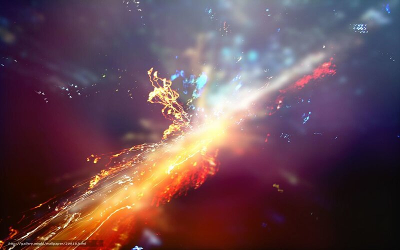 Explosion in Space — Orange, Dramatic