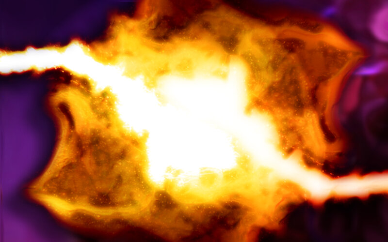Explosion of Light and Fire