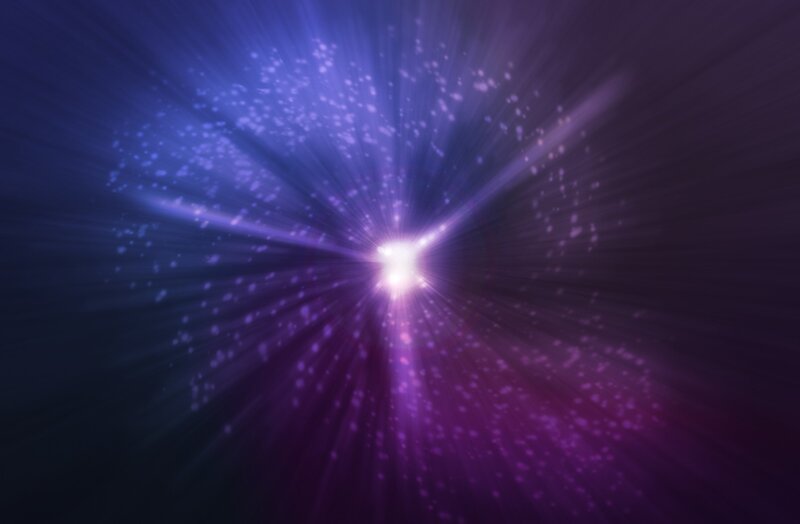 Explosion of Light Rays — Purple