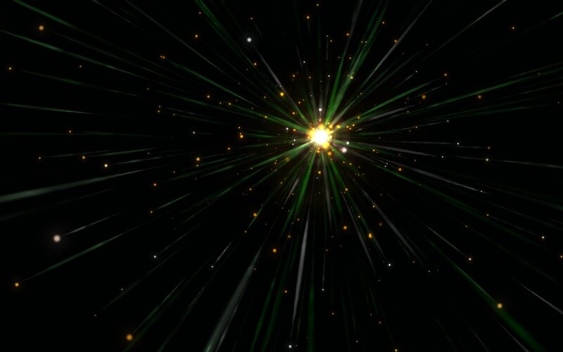 Explosion of Light Rays