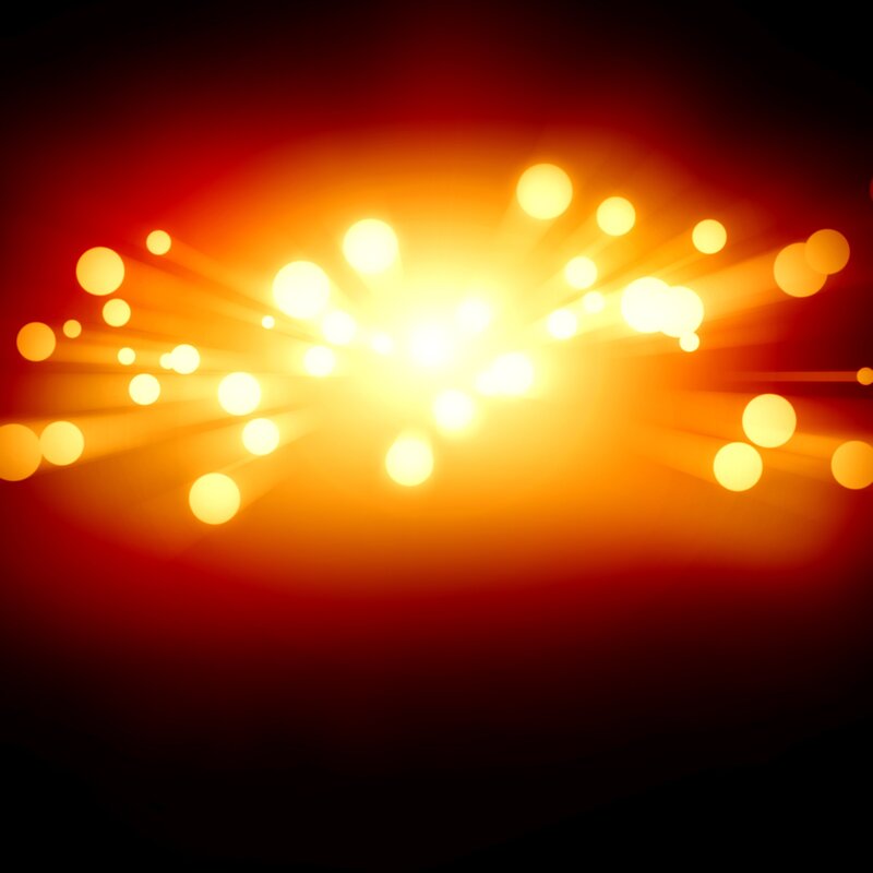 Explosion of Light — Red, Dramatic, Abstract