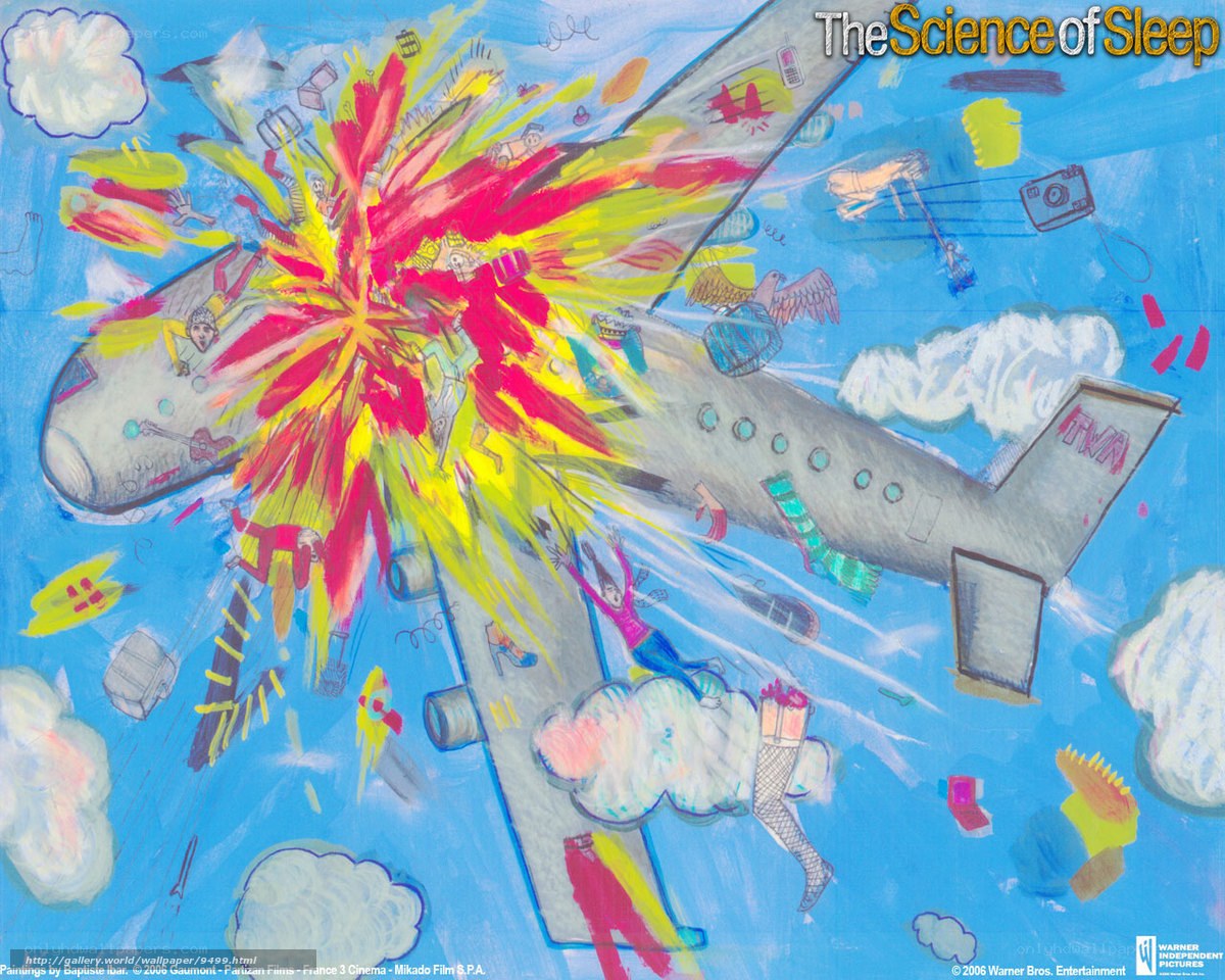 Explosion on a flying airplane