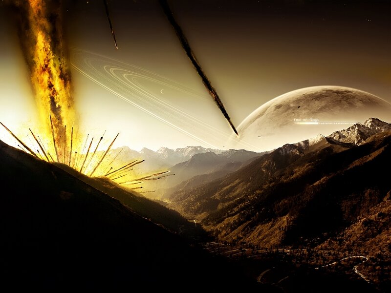 Explosion on Alien Planet