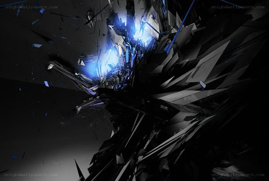 explosive blue energy burst