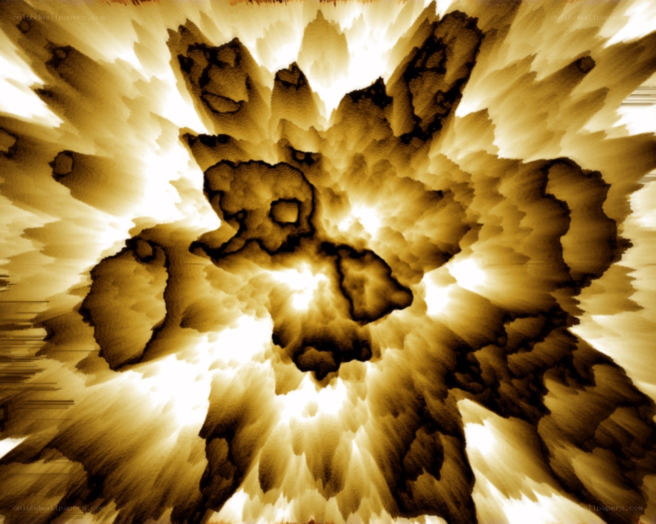 explosive burst of light