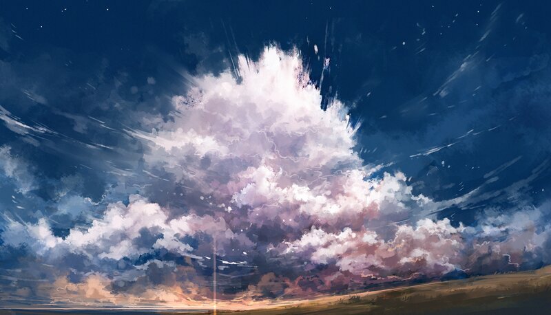 Explosive Cloud Formation — Blue