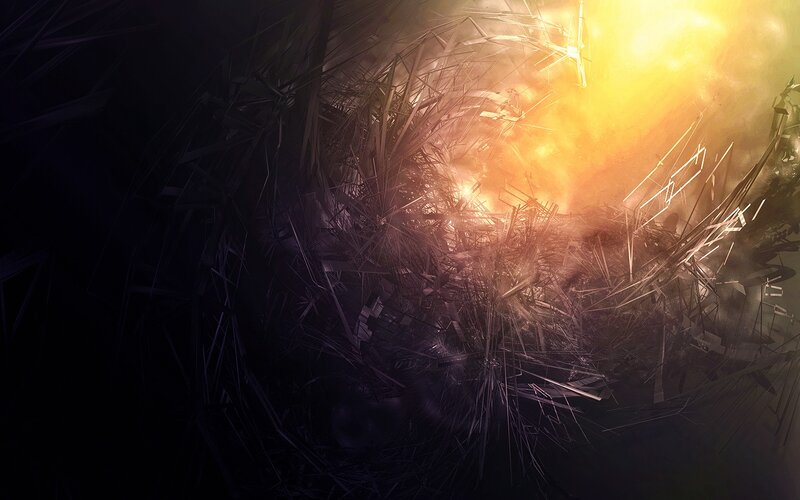 Explosive debris field