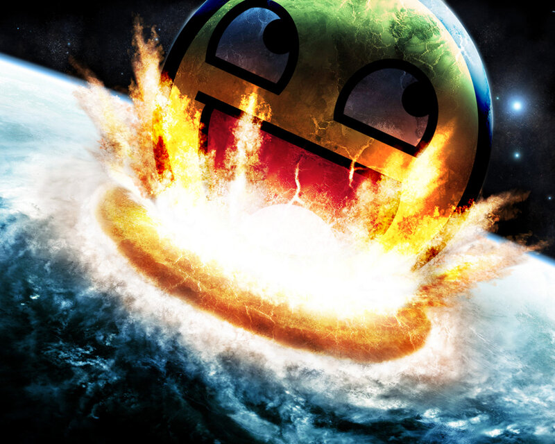 Explosive emoji planet