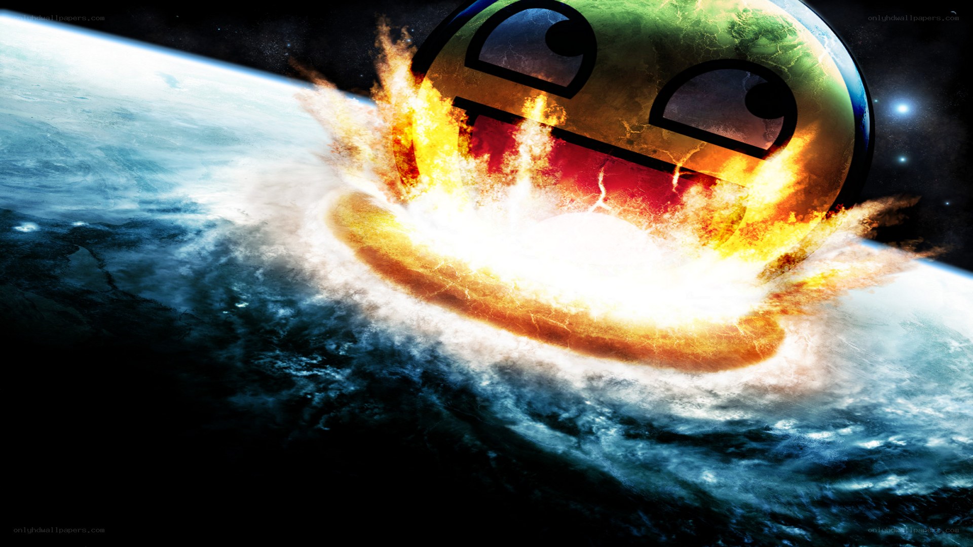 explosive emoji planet