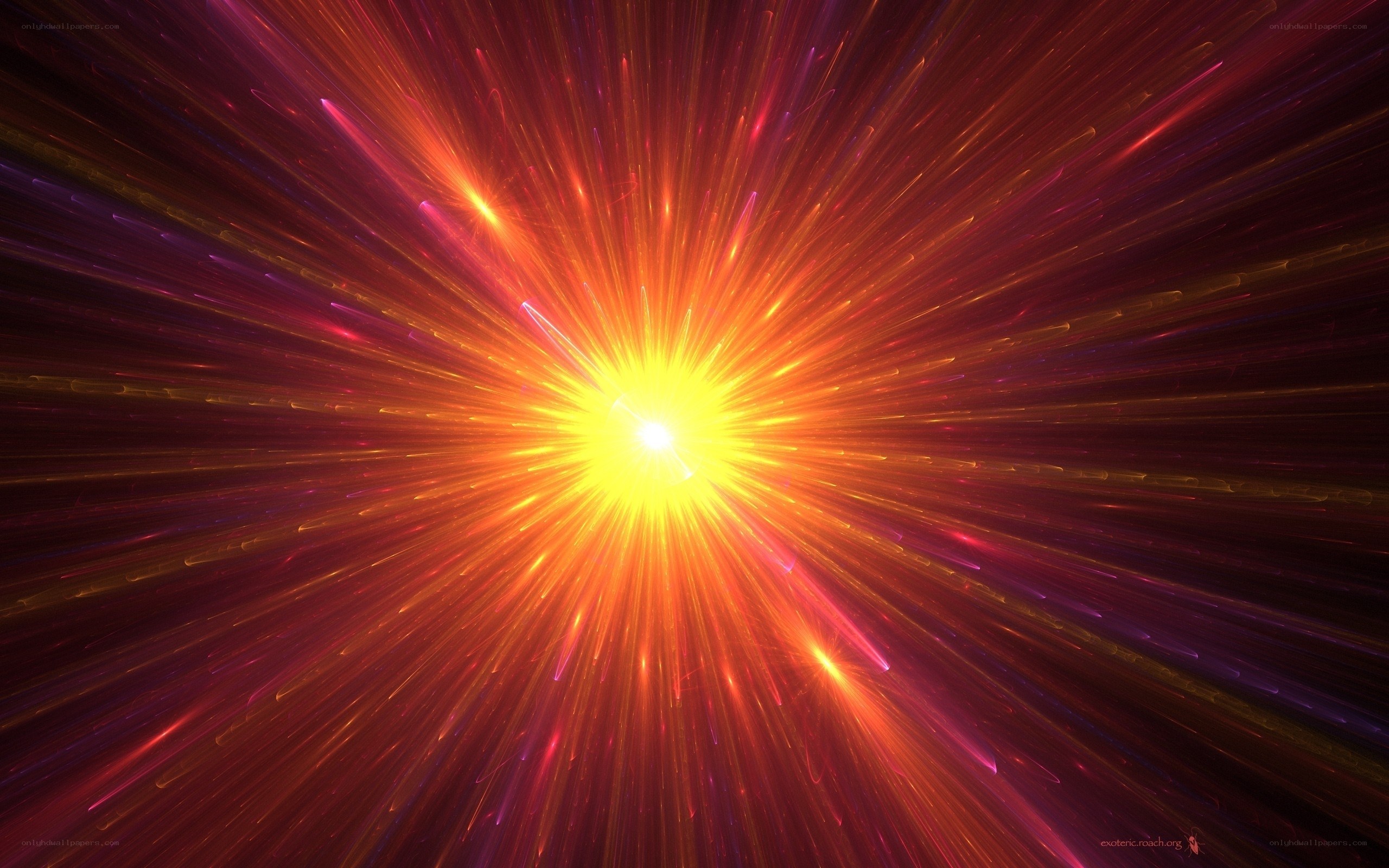explosive light burst