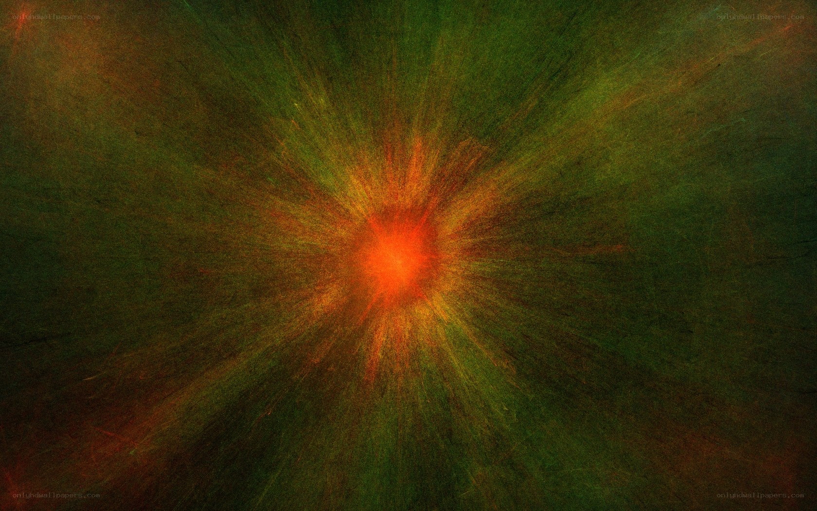 explosive light burst