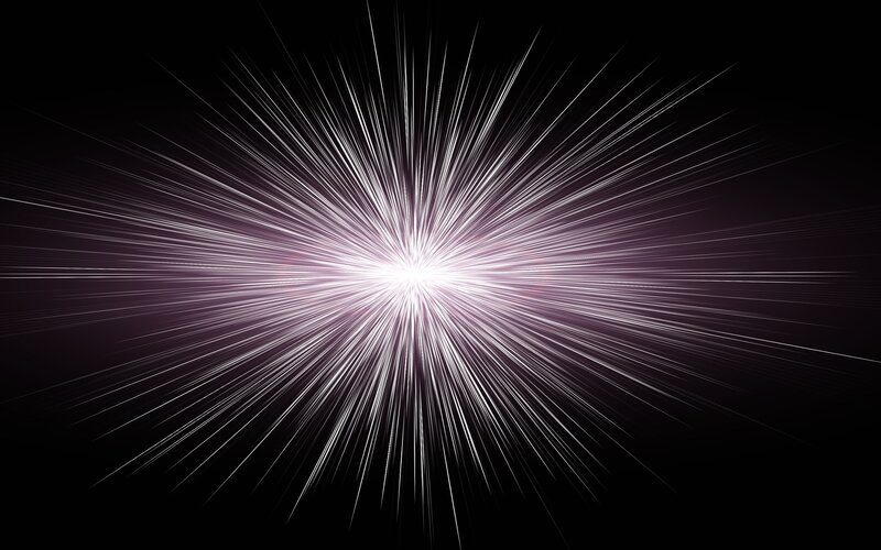 explosive light burst