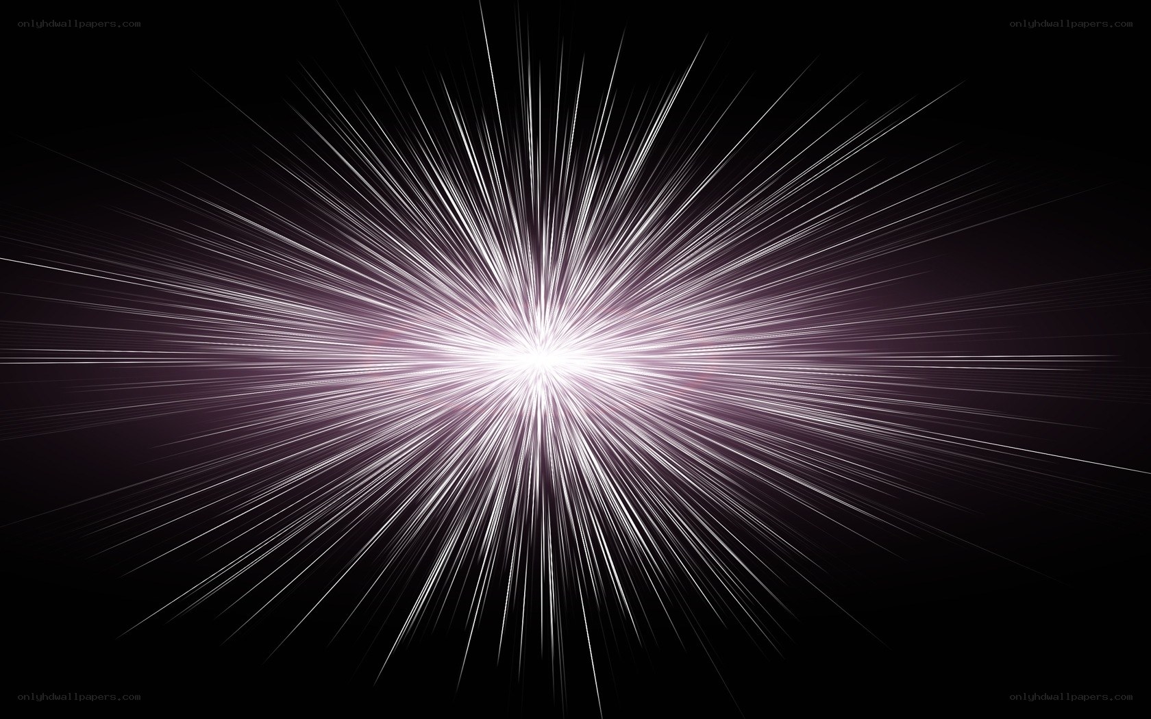 explosive light burst
