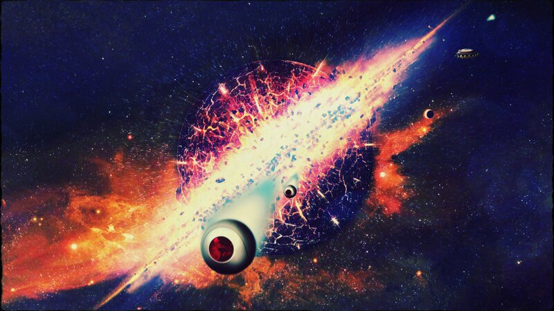 Explosive Planet in Space
