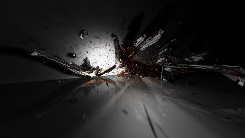 Explosive shattering effect