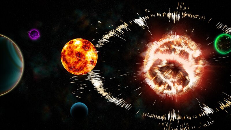 Explosive Star System — Black