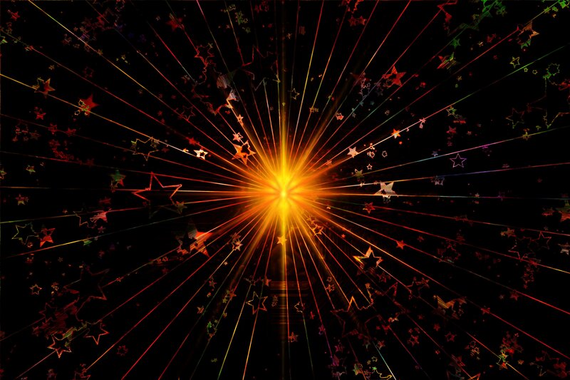 explosive starburst effect