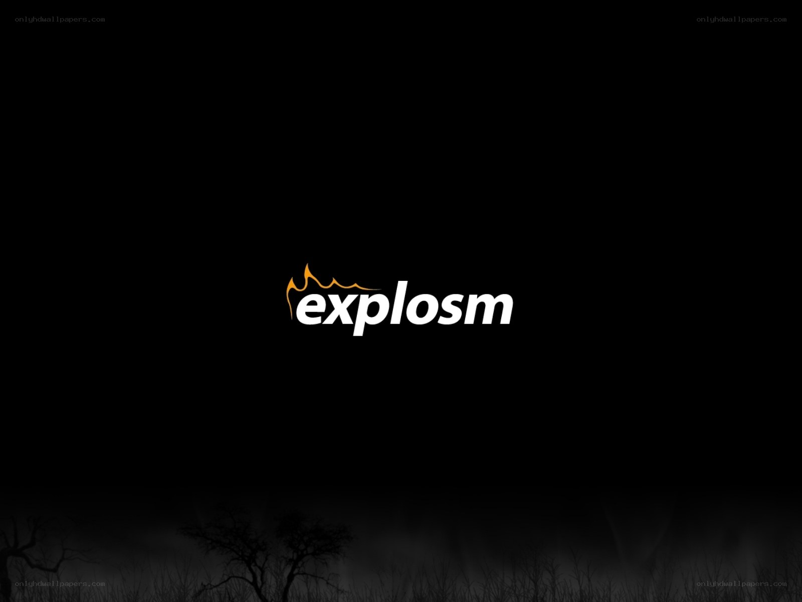 Explosm logo on dark background