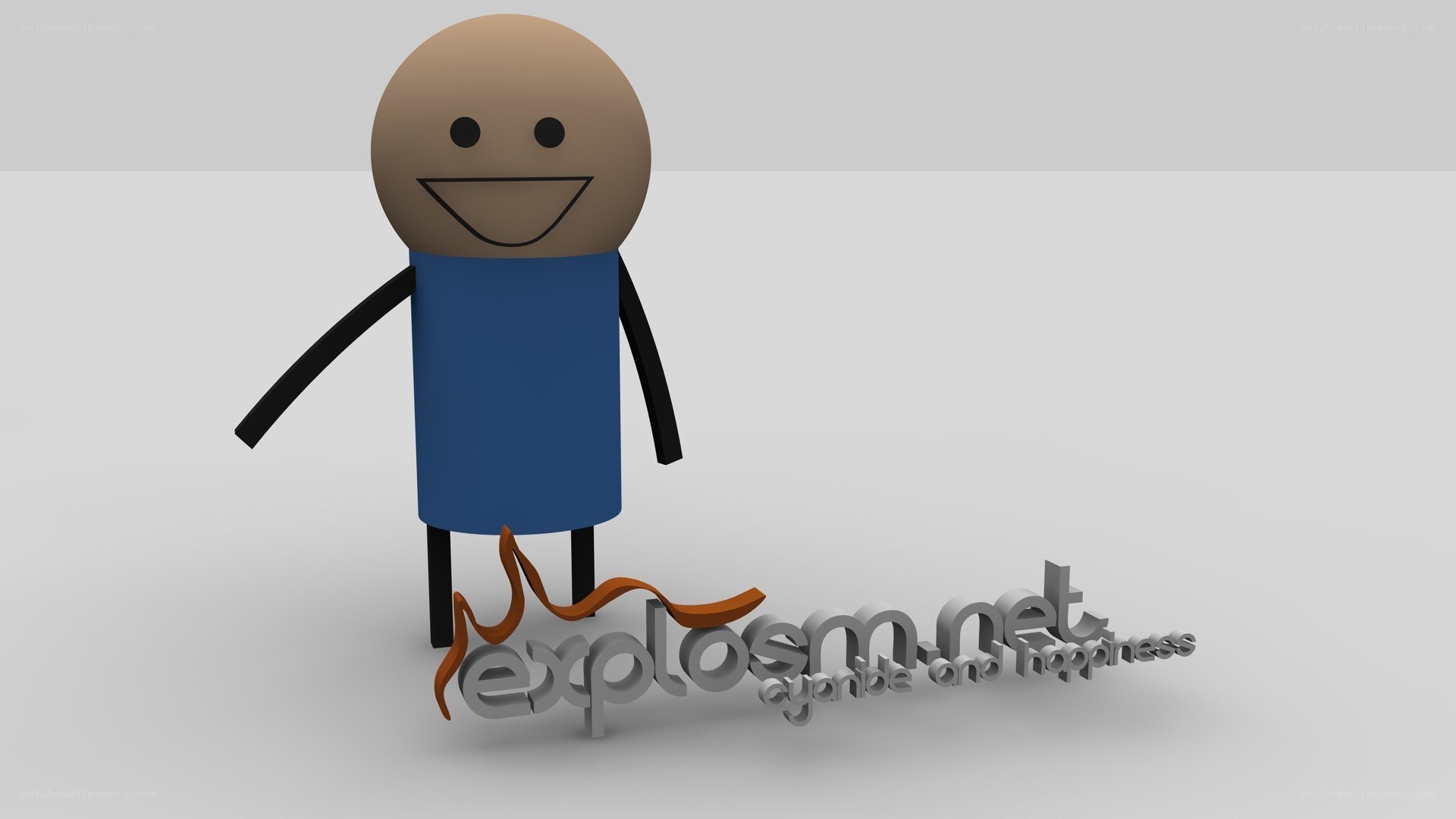 Explosm.net logo with stick figure