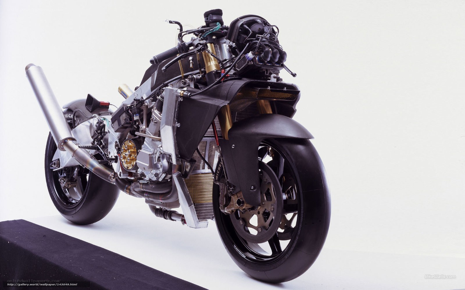 exposed motorcycle engine