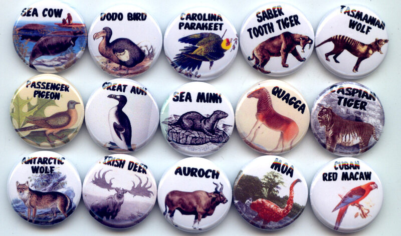 Extinct Animals on Magnets