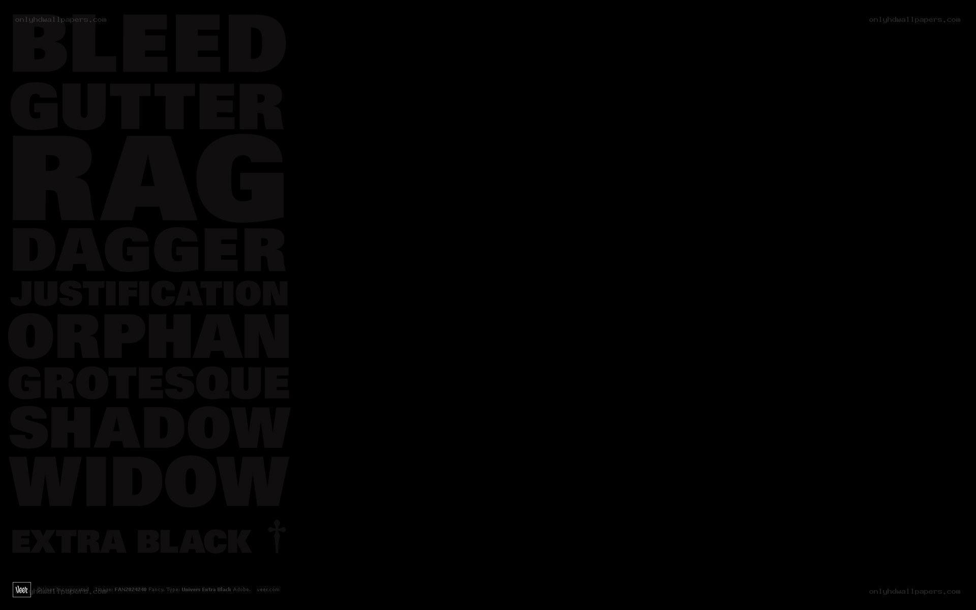 Extra Black font sample