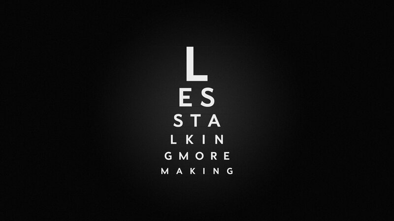 Eye Chart with Text — Black, Neutral, Minimalist, White