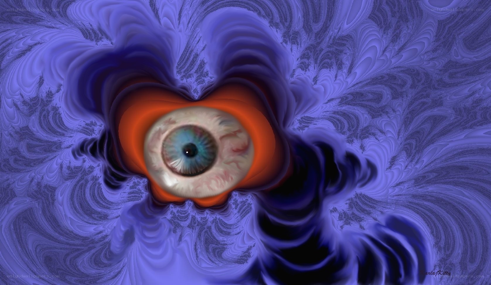 eye in fractal vortex