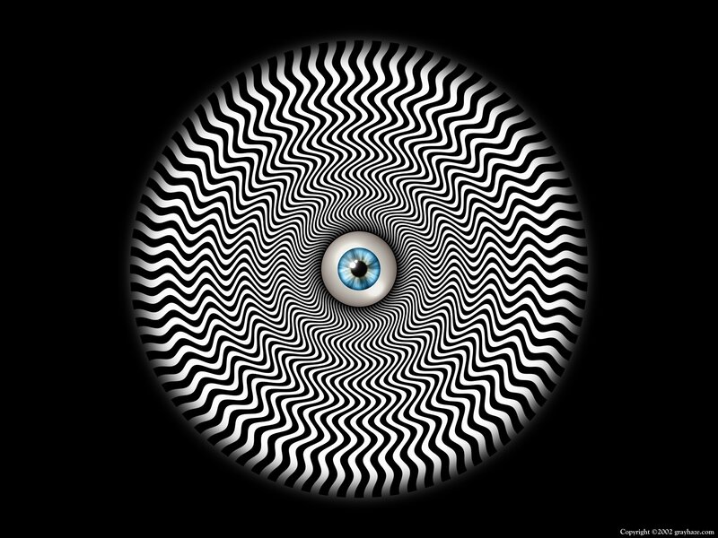 Eye in Optical Illusion