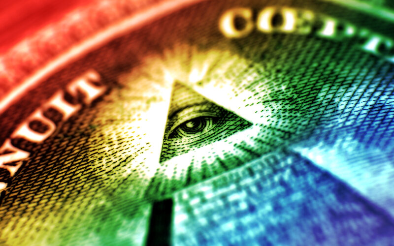 Eye in Triangle on Bill