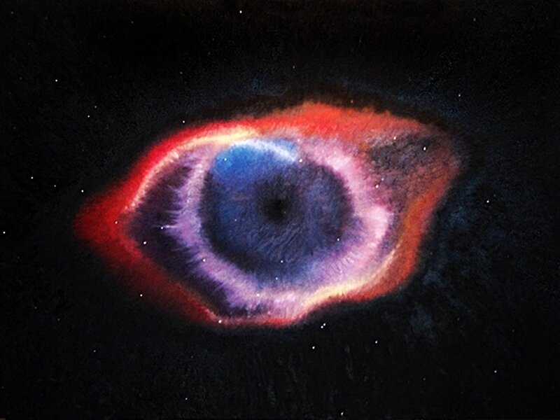 Eye Nebula in space