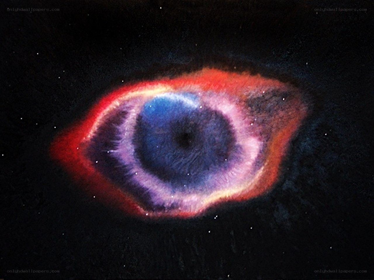 Eye Nebula in space