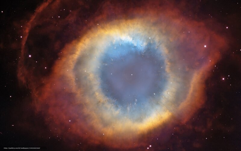 Eye Nebula in space