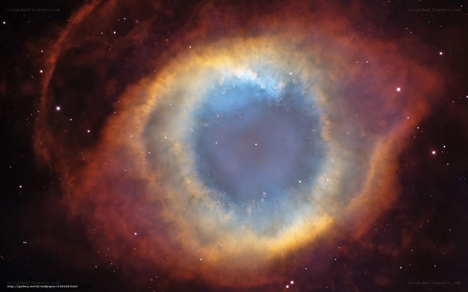 Eye Nebula in space