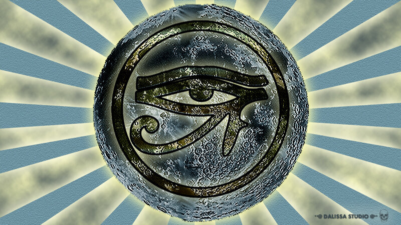 Eye of Horus Symbol — Blue