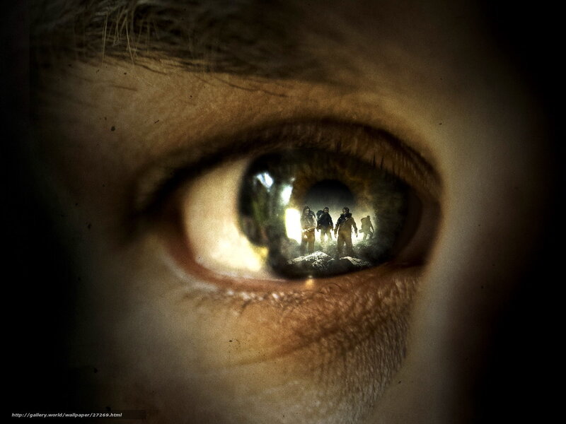 Eye reflection of explorers