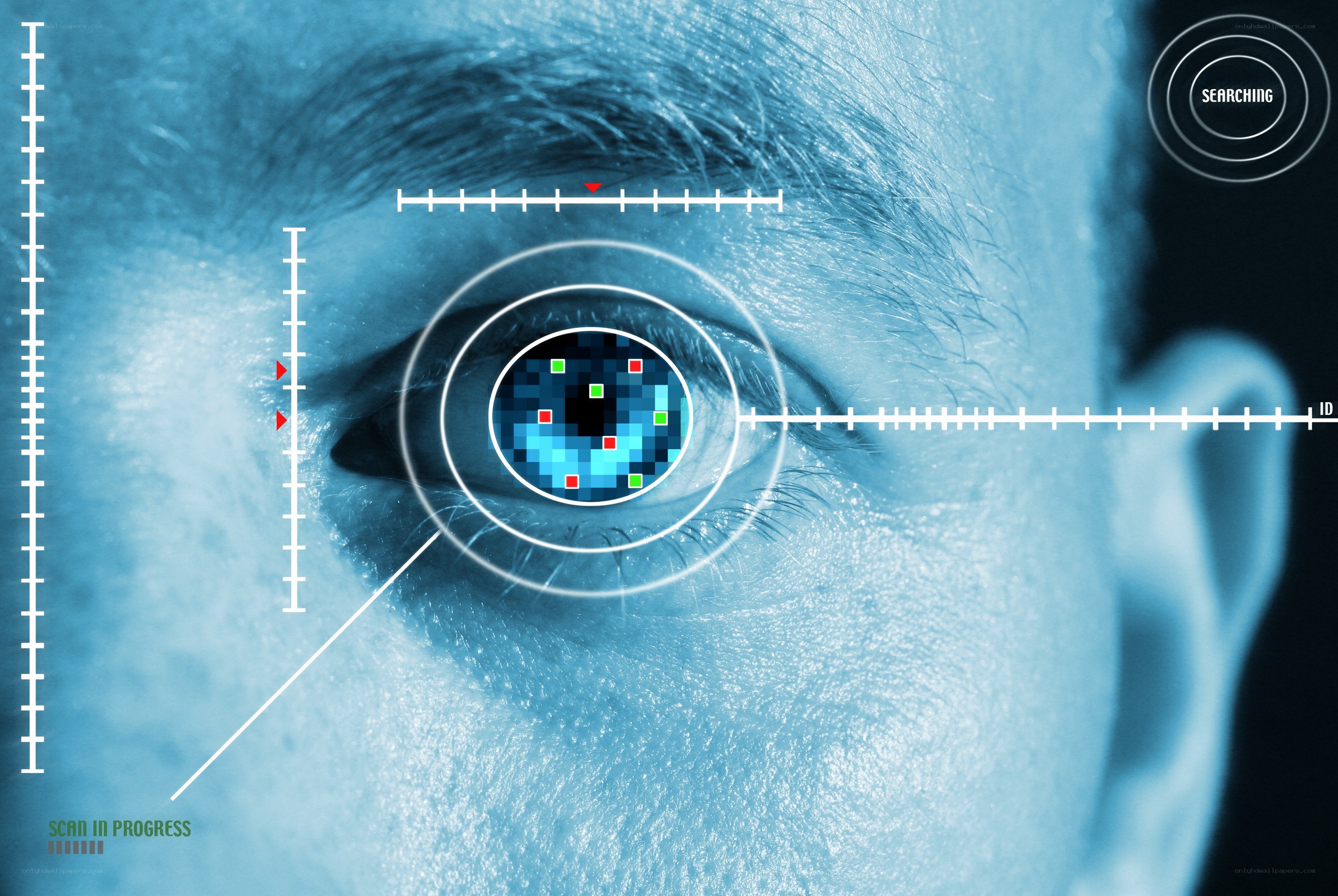 Eye scan interface