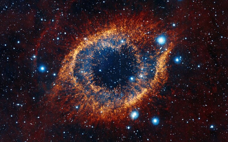Eye-shaped Nebula — Blue, Cosmic