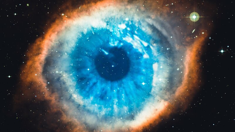 Eye-shaped Nebula — Blue