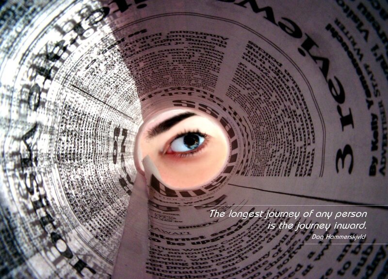 Eye Through Paper Tube