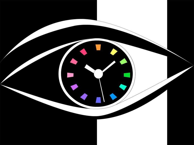 eye with clock face