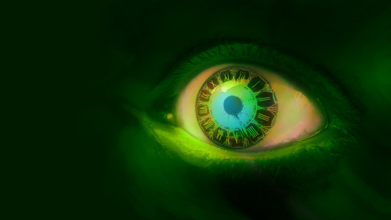 Eye with Clock Iris