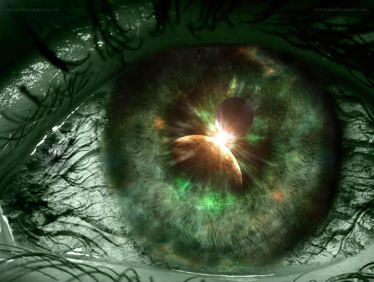 eye with cosmic vision