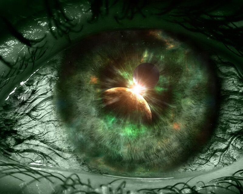 eye with cosmic vision