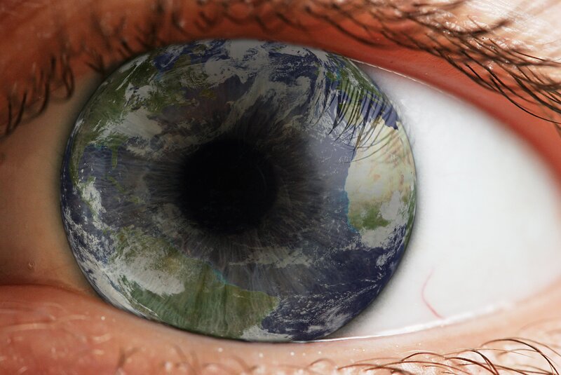 Eye with Earth Iris