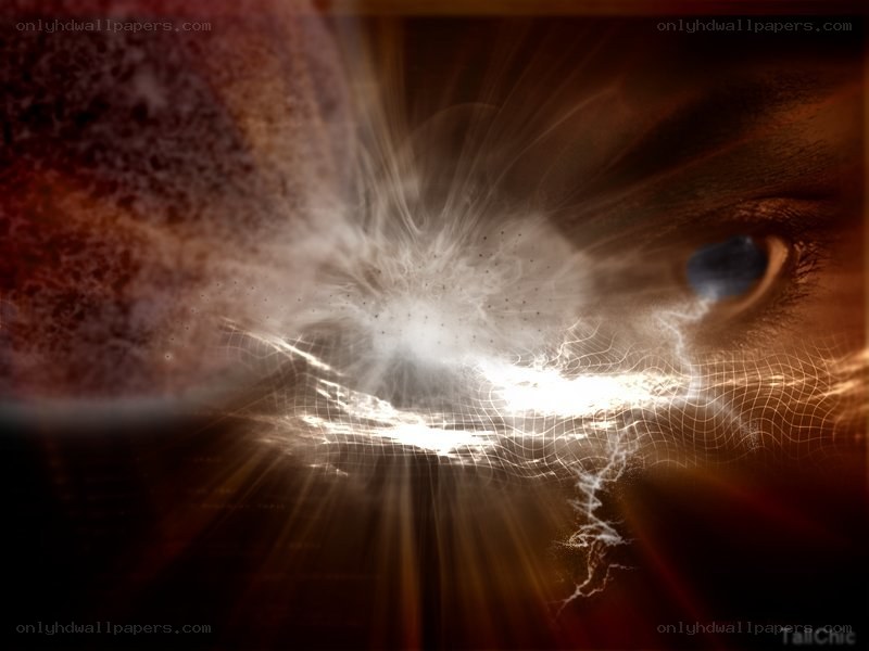 eye with energy burst