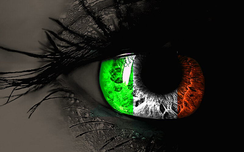 eye with flag colors