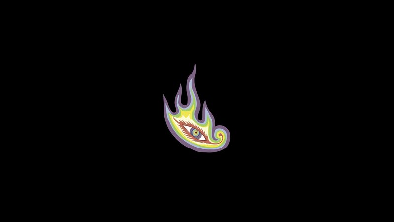 Eye with Flame Design